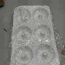 HUAKENER 2 Pcs Mini Fluted Cake Pan, 6-Cavity Fluted Tube Cake Pan, Non-stick Silicone Baking Mold for Cupcakes, Donuts, Muffins, Cornbread, Brownies, Jellies