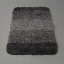 Bathroom Rug Mat Grey Bath Rugs Thick Soft Microfiber Bath Carpet Absorbent Machine Washable Rugs for Shower Floor Bathroom Runner Non-Slip Bathmat 16x24 Inch, Grey
