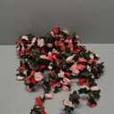 Miracliy 8Pcs 66FT Pink Flower Garland, Artificial Rose Floral Vines Fake Hanging Spring Flower Garland for Wall Backdrop Wedding Arch Tea Party Door Mantle Decoration