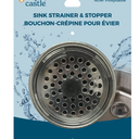 Key & Castle Combo Sink Strainer and Stopper 3 pack