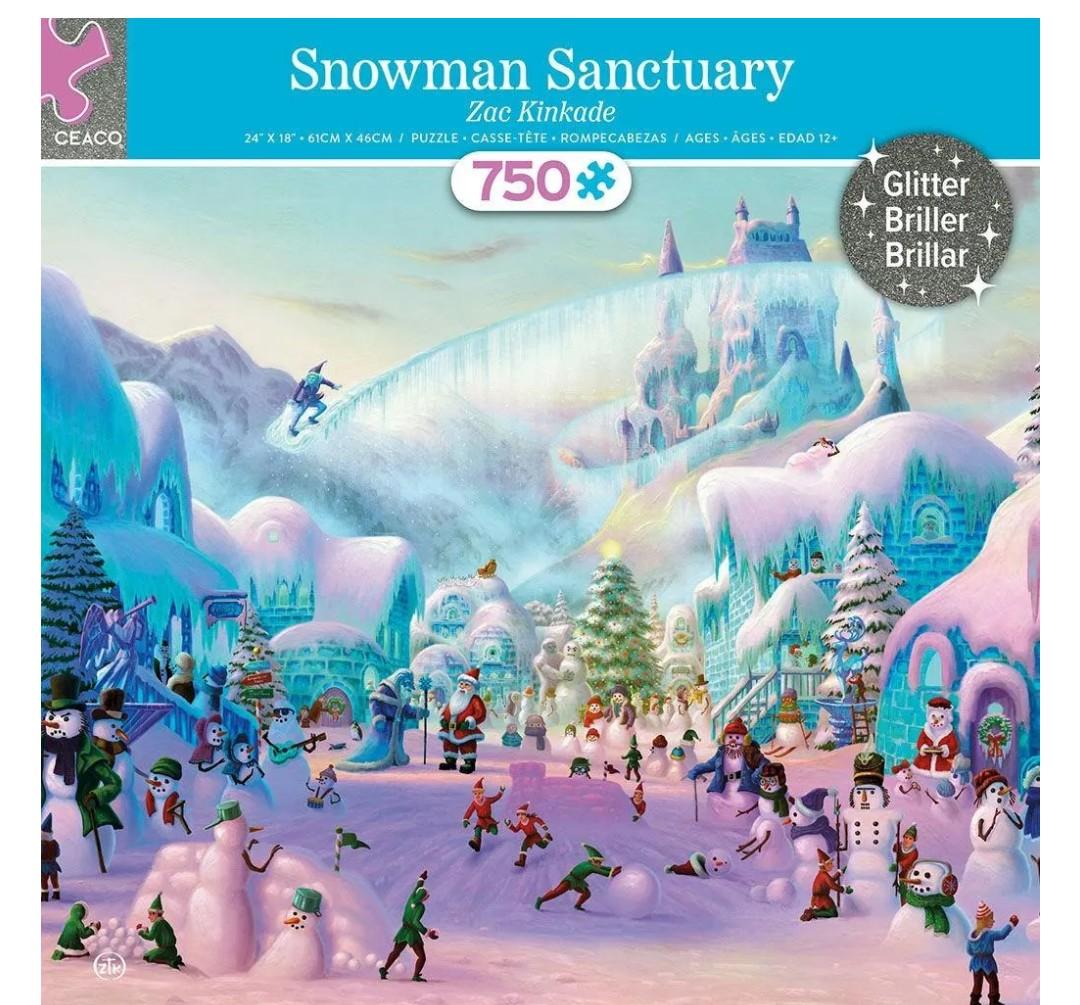 Snowman Sanctuary Glitter - 750pc Jigsaw Puzzle by Ceaco
