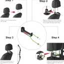 2 x Bow Buddy Bow Frame for Trucks - Universal Headrest Installation Frame, Used for Composite and Recline Bow Locking Systems, SUV Hunting Accessories, Archery Equipment Manager