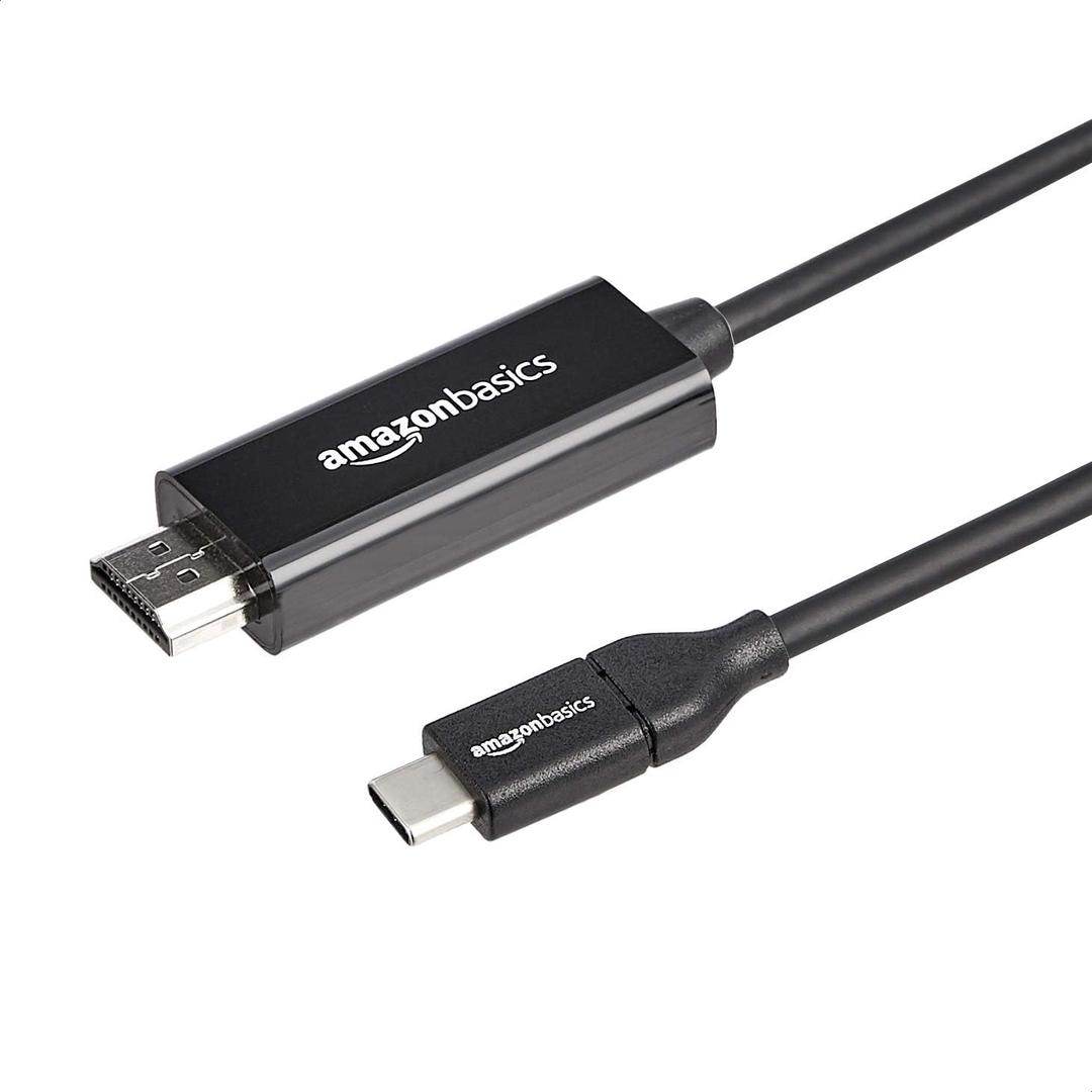 USB-C (Source) to HDMI (Display) Cable Adapter (Thunderbolt 3 Compatible) 4K@30Hz, 3 feet, Black (3 feet,30Hz)
