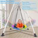 Heavy Duty Swing Stand 32mm Steel Frame 330 lbs Kids Adults
