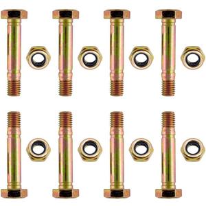 707555 Replacement Shear Pin Kit for Briggs & Stratton Auger 1696574-01 - C950-10329-0, Compatible with Craftsman 9.5 TP 24" Dual Stage Snowthrower (8 Pack 707555)