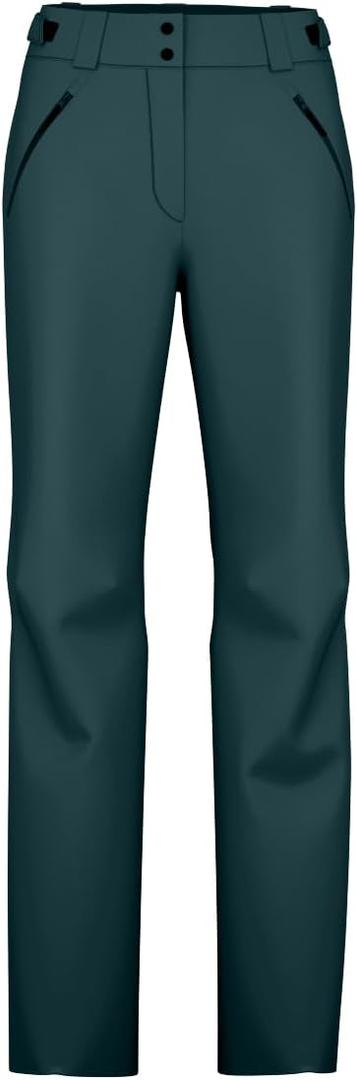 HEAD Women’s Joy Ski Pant – Waterproof, Insulated, Stretch Fabric, Regular Fit, Internal Snow Cuff Size 38 (Teal)