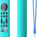 6.2 Inch Silicone Cover for 2023 Fire TV Stick 4K Max 2nd/Fir TV Omni Series/FireTV 4-Series Remote,Toshiba/Insignia FirTV Remote Cover with Lanyard(Mint)