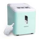 Igloo Automatic Ice Maker, Self-Cleaning, Countertop Size, 26 lbs in 24 Hours, 9 Large or Small Ice Cubes in 7 Minutes, LED Control Panel, Scoop Included, Great for Water Bottles, Mixed Drinks, Aqua