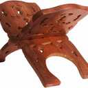 IBLAY Beautifully Hand Carved Quran Holy Geeta Bible Holder Support Reading Book Holder Folding Religious Prayer Stand Wooden Holy Book Stand