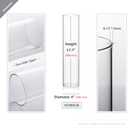 WGVI Hurricane Candle Holder Sleeve, Wide 4", Height 18", 2 Pieces, Clear Glass Cylinder Open Both Ends, Chimney Shade Tube (HST0418_2pc)
