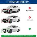 G06 Front Lip Compatible with BMW (2019-2023) X6 G06 M-Sport Model ABS Gloss Black Bumper Spoiler Air Splitter