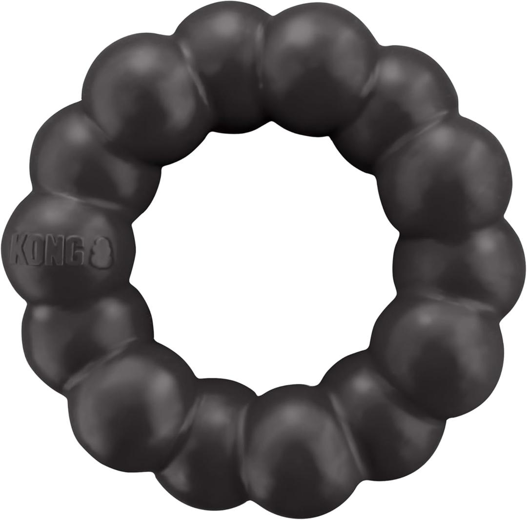 KONG Extreme Ring - Durable Natural Rubber Ring Toy for Healthy Chewing Habits - Chew Toy Supports Dog Dental Health - Dog Toy Supports Instincts During Playtime - for XL Dogs