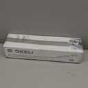 OKELI Bathroom Crystal Vanity Light Modern 3 Lights LED Vanity Light Over Mirror LED Wall Mounted Light Chrome, 6000K Cold White, 18W