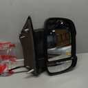 Passenger Right Side Mirror Replacement Power Door Mirror Signal Light fit Ram Promaster 1500, 2500, 3500, New Six, Work Van