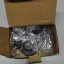 Black Waterproof Suction Cup Hooks, 4-Pack Heavy Duty Stainless Steel No Drill Shower Hooks for Hanging Towels, Robes, Loofahs, Holder Holds Strong on Tile, Glass, Mirror, Wall, Bathroom Door