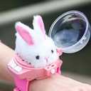 2025 New Mini Easter Bunny Remote Control Car Toy  Rechargeable Wristband Design, Perfect for Easter Gifts & Fun Playtime