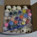 Thyle Thanksgiving Mini DIY Pumpkin Fall Decorations White Fake Foam Pumpkins for DIY Crafts Artificial Boo Faux Rustic Halloween Autumn Table Centerpiece Bowl Fillers(100 Pcs)