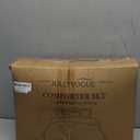 JOLLYVOGUE Twin XL Comforter Set 5 Pieces - Bed in a Bag Twin XL for All Season, Pintuck Bedding Comforter Sets with Comforter, Flat Sheet, Fitted Sheet and Pillowcases & Shams, Pink