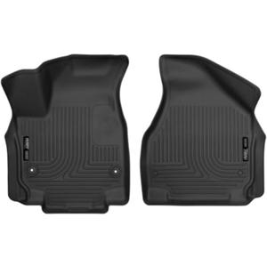 Husky Liners Weatherbeater Floor Mats | Fits 2017 - 2025 Chrysler Pacifica, Touring & Touring L; 2020 - 2025 Chrysler Voyager | Front Row, 2-pc Black - 13011