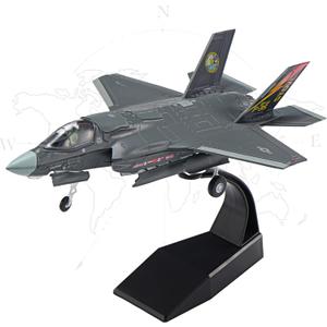 F-35B Lightning Fighter Jet Model-1/72 Scale Lockheed Martin BF01 Steath Metal Aircraft Models for Collector, Aviation Enthusiast-Premium Collectiable with Display Stand
