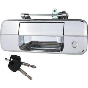 Osompar Exterior Tailgate Handle with Keyhole for Toyota Tundra 2007-2013 Lock Cylinder Liftgate Latch Handle Assembly