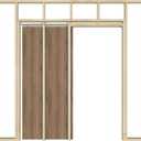 JUBEST Pocket Door Frame Kit with 220LBS Two-Way Soft-Close Mechanism, Smooth and Quiet, Easy to Install Hidden Door Kit, 24" to 36" x 80"