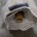 Loloi Chris Loves Julia Calvin Collection CLV-03 Bone/Natural 7'-10" x 10' Area Rug Checkered Neutral Soft Living Room Bedroom Carpet