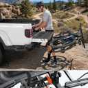 JOYTUTUS Compact & Lightweight 2-Bike Hitch Bike Rack, 150 LBS Capacity for Car SUV Truck with 1/2 Receiver, Easy Install Tilting Folding Anti-Wobble Bike Carrier, Fits Most Wheelbases (Max 53'')