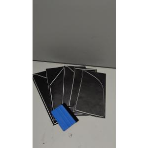 Ndrush 20 Pack Vinyl Wrap Squeegee 4 Inch / 6 Inch Felt Edge Squeegee Window Film Tint Tool Decal Applicator Scraper Tool Wallpaper Smoothing Tool with 20 PCS Black Fabric Felt