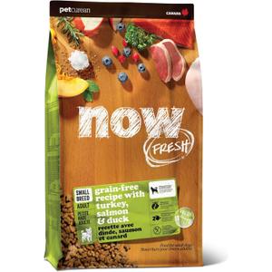 Now Fresh Grain-Free Small Breed Dry Dog Food with Turkey, Salmon & Duck, Healthy Kibble Made with Real Poultry & Fish, Chicken-Free Recipe, with Pumpkin & Probiotics for Good Digestion, 6 lb Bag (6 Pound (Pack of 1))