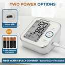 Paramed Blood Pressure Monitor - Bp Machine - Automatic Upper Arm Blood Pressure Cuff 8.7-16.5 inches - Large LCD Display 120 Sets Memory - Device Bag & Batteries Included