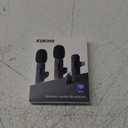 2 Pack Wireless Lavalier Microphone for iPhone iPad and Android Phone, Lapel Mic Plug and Play Wireless Mic Noise Reduction Mini Microphone for Video Recording Interview Podcast Vlog YouTube Tiktok Pink Mic 2 (2 TX + 1 RX)