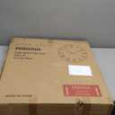 Large Modern Wall Clock - 24 inch, Contemporary Simple, Matte Black, Distressed Gold Roman Numerals, Metal Face, Battery Operated, Minimalist Decorative Wall Clock for Living Room, Entryway, Kitchen