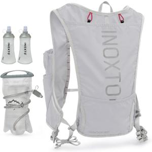 INOXTO Running Hydration Vest Backpack,Lightweight Insulated Pack with 1.5L Water Bladder Bag Daypack for Hiking Trail Running Cycling Race Marathon for Women Men