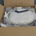 Kid's Bike seat Rear Child Carrier Bike Chair for Bicycle Kids seat for Children 2~4 Years,Weight 55 lbs (rear mounted off white)