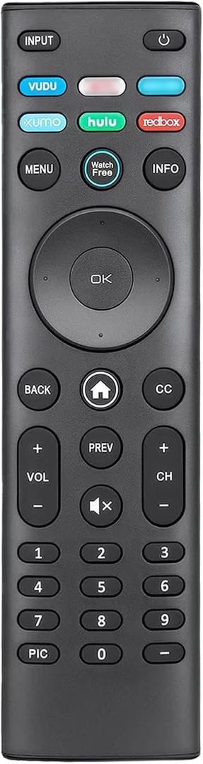 Universal Remote Control XRT140 for VIZIO Smart TV Remote Replacement XRT136 XRT260 XRT270 D/E/M/P/V/PX Series Smart TVs with 6 Shortcut Buttons-No Setup Required