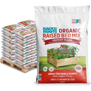 Back to the Roots Organic Bulk Raised Bed Soil Pallet (60 1 cu.ft. Bags) 47015