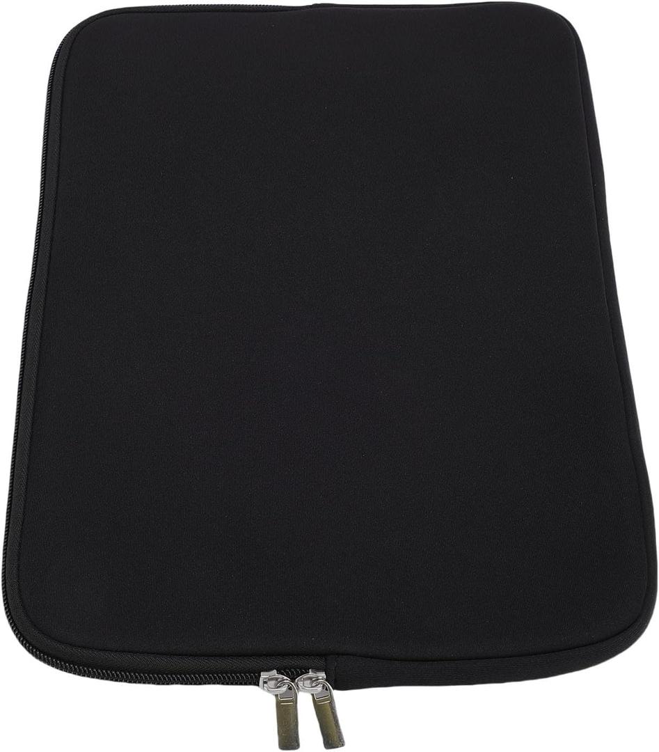 Diydeg Portable Tablet Bag, Black Water Proof Laptop Bag with Zip, Neoprene Foam Messenger Shoulder Bag for Laptop or Tablet Sleeve Case, Cute Tablet Carrying Case (11 Inch)