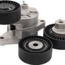 NewYall Pack of 3 Drive Belt Tensioner Idler Pulley Kit for BMW 323i 325Ci 325i 325is 325xi 328i 328is 330Ci 330i 330xi 525i 528i 530i M3 X3 X5 3.0 Z3 Z4
