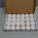 Homemory 24Pcs Flickering Flameless Candle Battery Operated, 200+Hours Fake Electric LED Tea Lights for Votive, Centerpiece Table Decorations, Wedding, Aniversary, Halloween, Christmas (Warm White Glow  White Body)