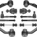 2WD Front Upper Control Arm Ball Joint Fit for Ford F150 Expedition 1997-2002, 1997-1999 F250, Fit for Lincoln Navigator 1998-2002, Blackwood - 10pc Set