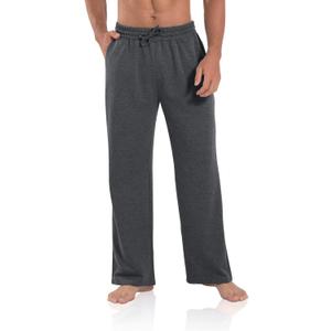 Agnes Urban Men's Joggers Sweatpants Open Bottom Straight Leg Casual Loose Fit Running Athletic Jersey Pants with Pockets, M