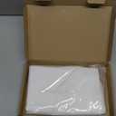 Amazon Basics Queen Pillowcase with Zipper, 100% Cotton Hypoallergenic, Pillow Protector, White (31 x 21 Inches), Pillows Not Included