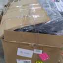 EAST OAK Courtyard Patio Furniture Set, 4-Piece Outdoor Patio Set with Sofa, Removable & Washable Deep Seating Cushion, Tempered Glass Table, Outside Patio Conversation Sets, Black & Dark Grey (Courtyard-light Coffee & Beige)