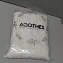 AQOTHES Set of 2 Christmas White Snowflake Throw Pillow Covers 18x18 Inch, Soft Faux Fur White Decorative Xmas Throw Pillows for Couch Sofa Holiday Winter Decor