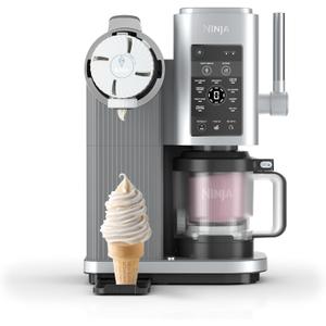 Ninja Swirl by CREAMi Ice Cream and Soft Serve Maker, Sorbet, Milkshake, Frozen Yogurt, Low Calories Program & More, 13-in-1, Soft Serve Handle, (2) CREAMi Swirl 16oz Pints, For Kids & ALL ages, NC701