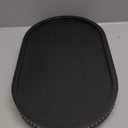Decor Decorative Round Tray 11.81in for Home Decor for Coffee Table Farmhouse Kitchen Table Living Room Bathroom Centerpiece Tray Decor Oval, Black