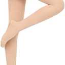 Wegitcs 20-30 mmHg Compression Stockings for Women & Men,Thigh High Medical Compression Socks,Support Graduated Compression Hose Sock for Treatment Varicose Veins Swelling-Closed Toe/Open Toe/Footless, L