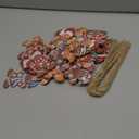 Christmas Tree Hanging Ornaments Set, 36Pcs Cute Wooden Gingerbread Man Ornaments for Xmas Tree Indoor Decor DIY Craft Party Supplies (Brown)