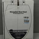 KOHLER K-4774-0 Brevia Elongated White Toilet Seat with Quick-Release Hinges And Quick-Attach Hardware For Easy Clean, White